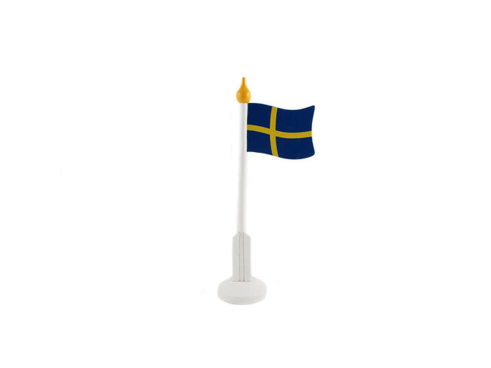 Bordsflagga Sverige - Trä - 24cm