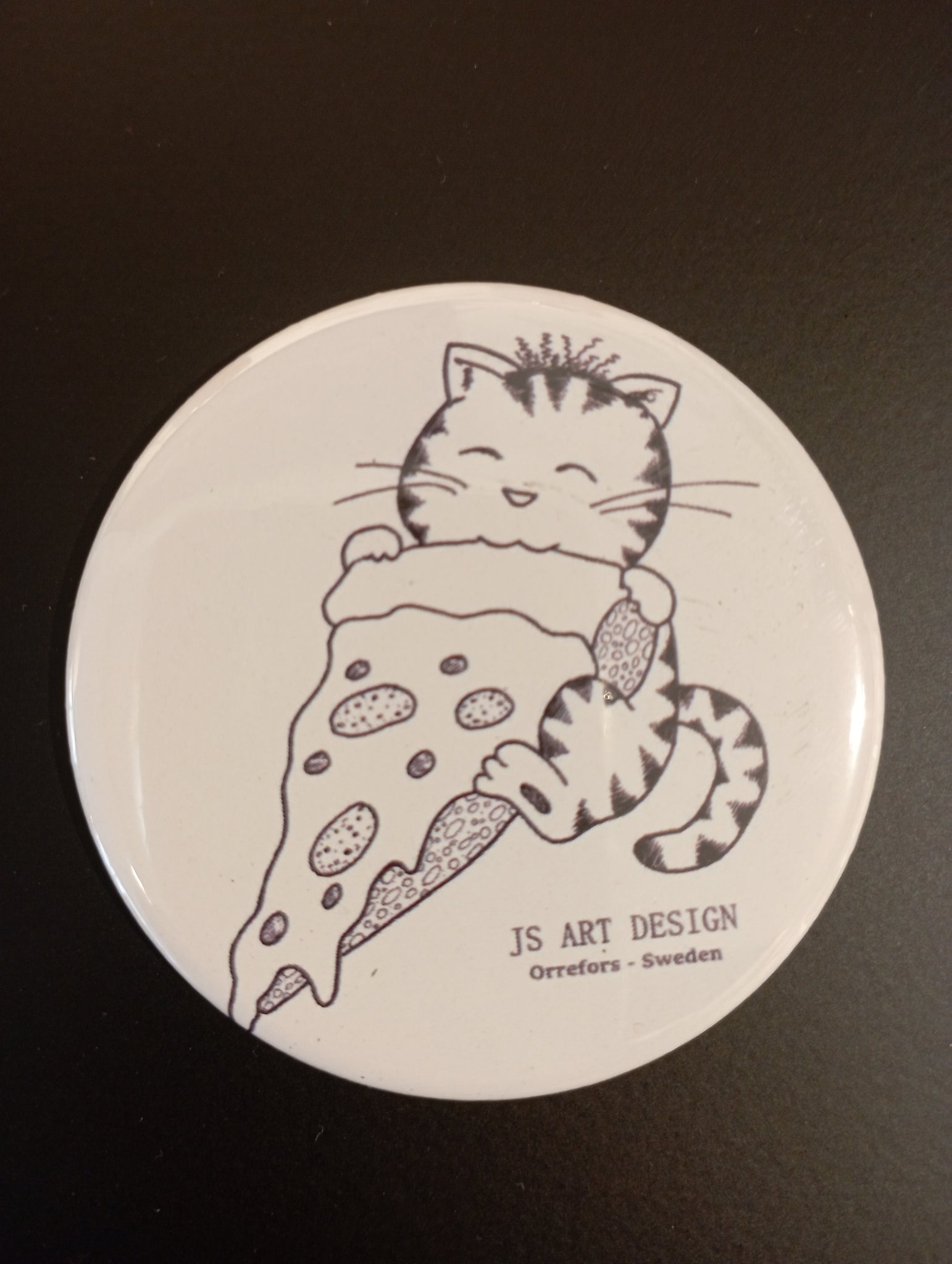 Kylskåpsmagnet "Sammy loves pizza" - Magnet