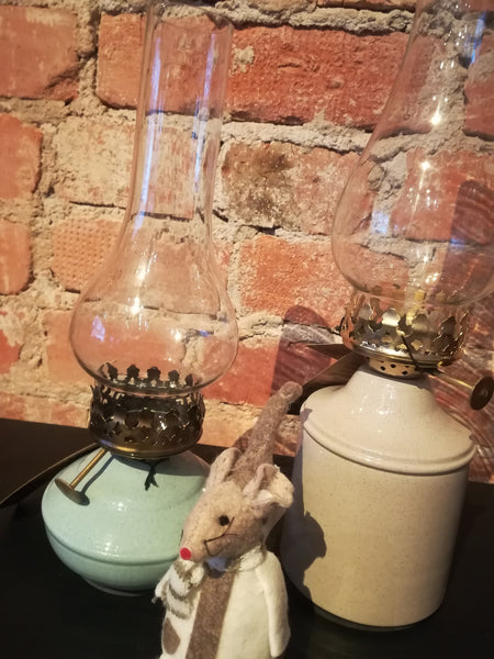 Lampa / Värmeljus "Iris" Emalj Sand